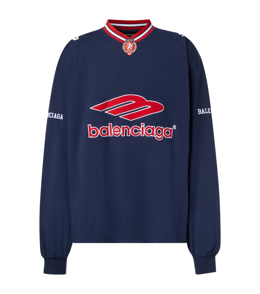 Balenciaga 3B Sports Icon cotton jersey long sleeve T-shirt