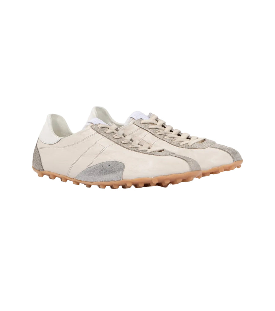 Maison Margiela Sprinters suede-trimmed leather sneakers