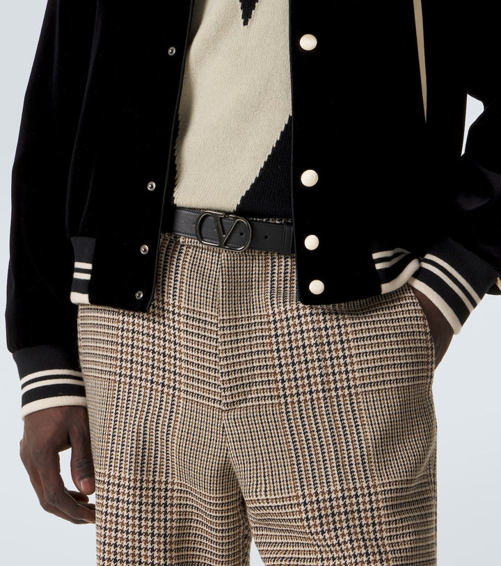 Valentino Garavani VLogo Leather Belt