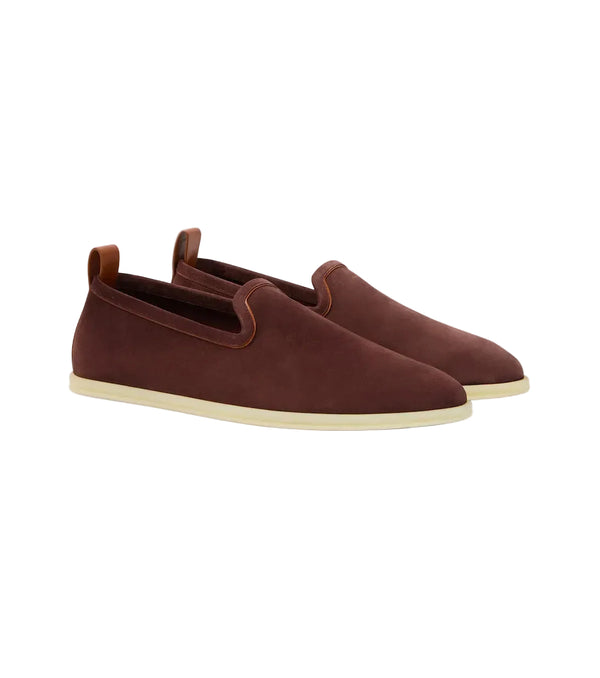 Loro Piana Venice Walk suede slip-on loafers
