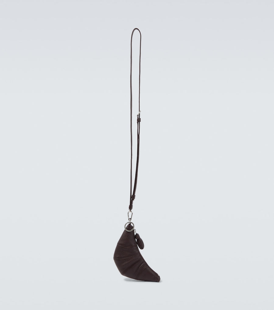 Lemaire Croissant leather wallet on chain