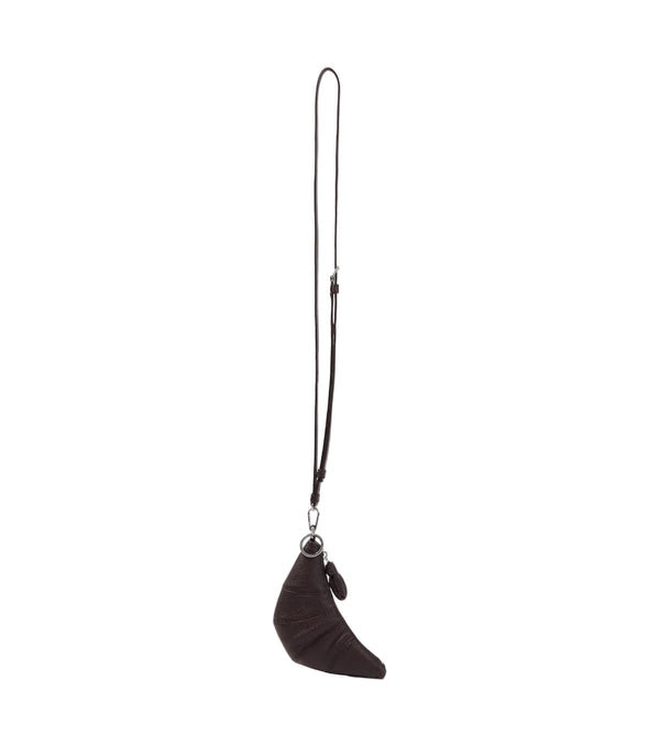 Lemaire Croissant leather wallet on chain