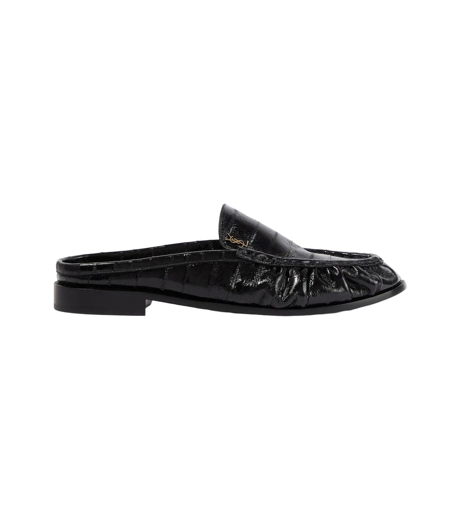 Saint Laurent Le Loafer eel leather mules
