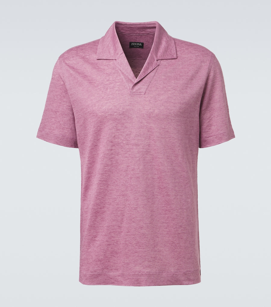 Zegna Linen polo shirt