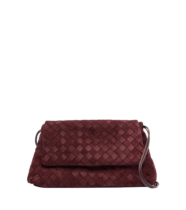 Bottega Veneta Giorno Intrecciato suede shoulder bag
