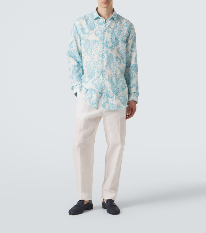Etro Paisley linen shirt