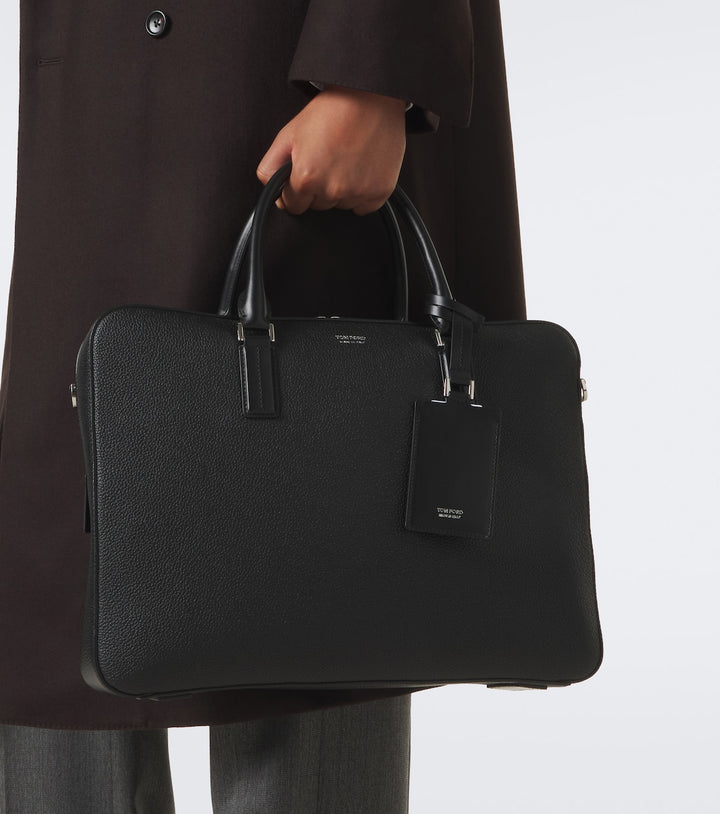 Tom Ford Elliot leather briefcase