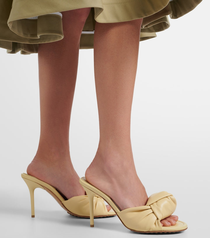 Bottega Veneta Cherry leather mules