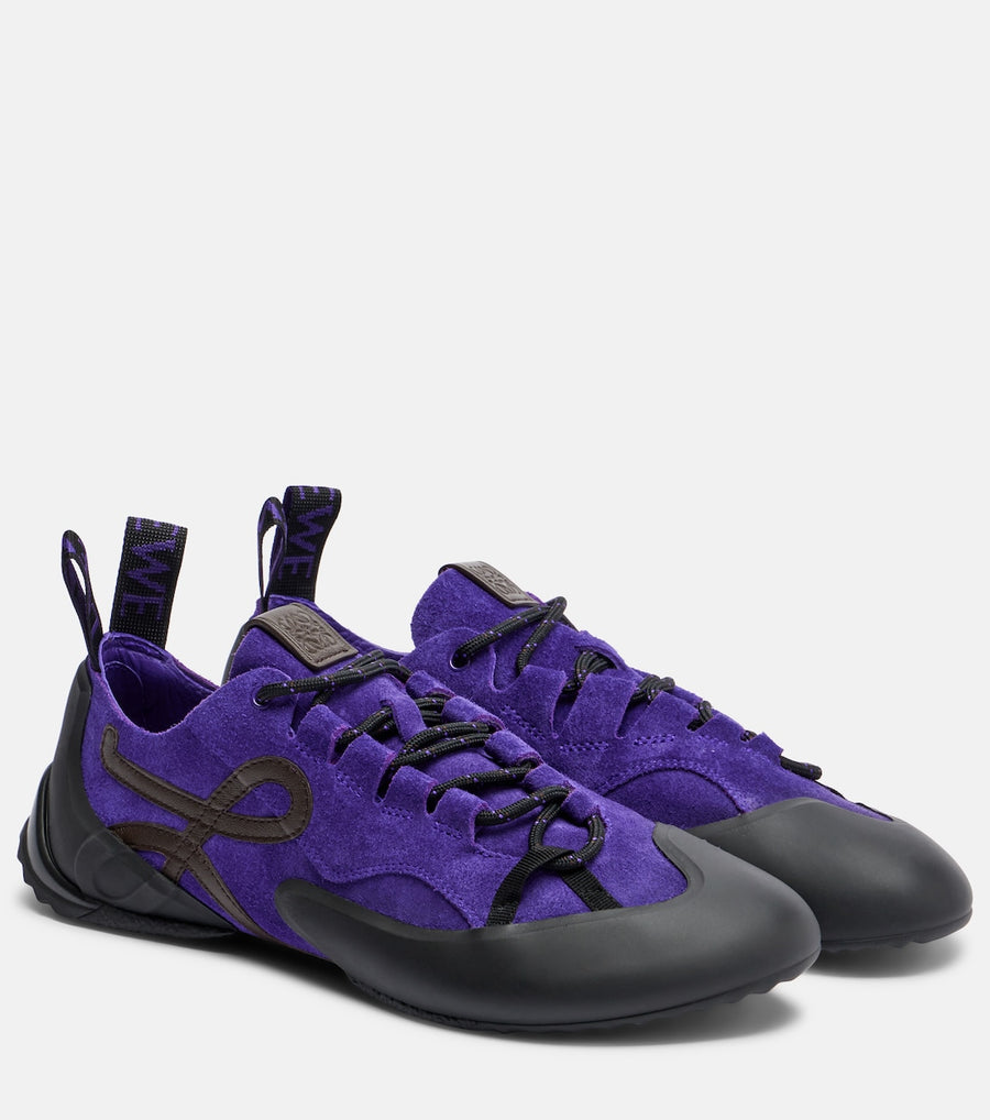 Loewe Grip Anagram Suede Sneakers