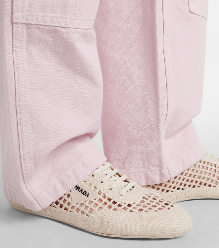 Collapse crochet sneakers
