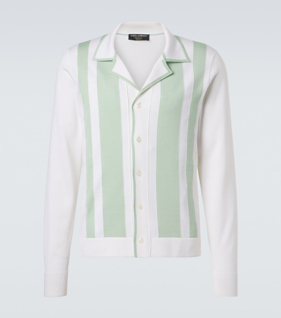 Dolce&Gabbana Striped wool and silk shirt