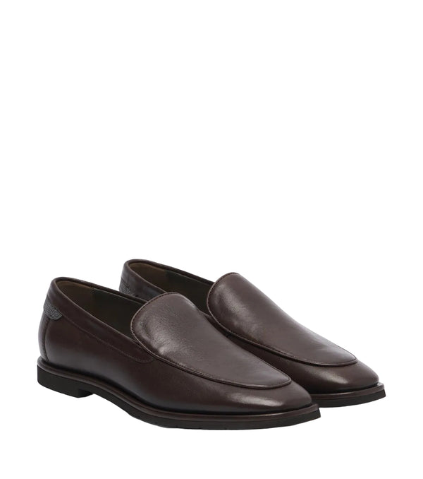 Brunello Cucinelli Monili leather loafers