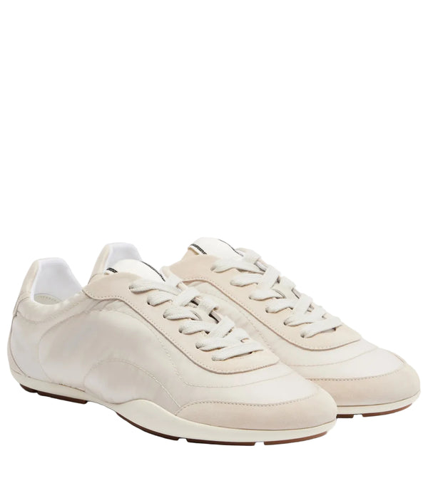 Brunello Cucinelli Monili Suede-Trimmed Sneakers
