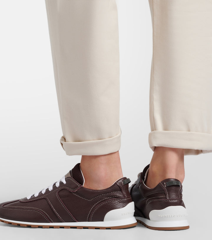 Brunello Cucinelli Monili leather sneakers