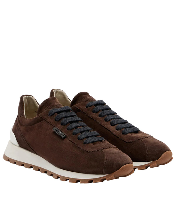 Brunello Cucinelli Monili suede sneakers