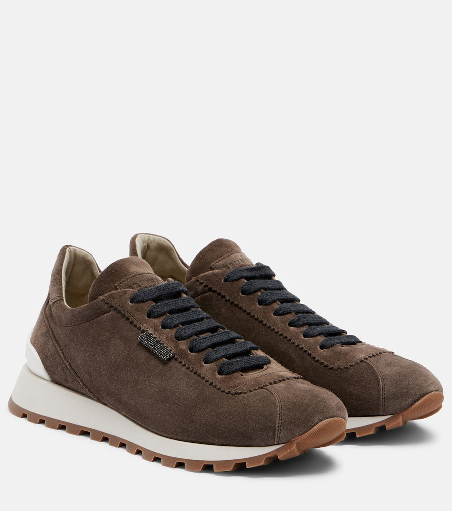 Brunello Cucinelli Monili suede sneakers