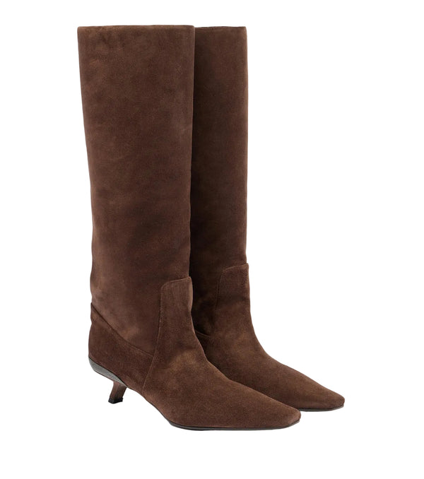Brunello Cucinelli Monili suede knee-high boots