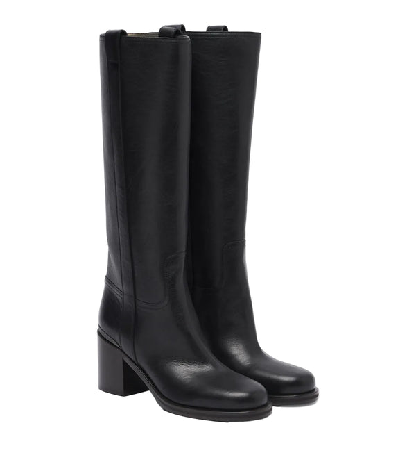 Brunello Cucinelli Monili leather knee-high boots