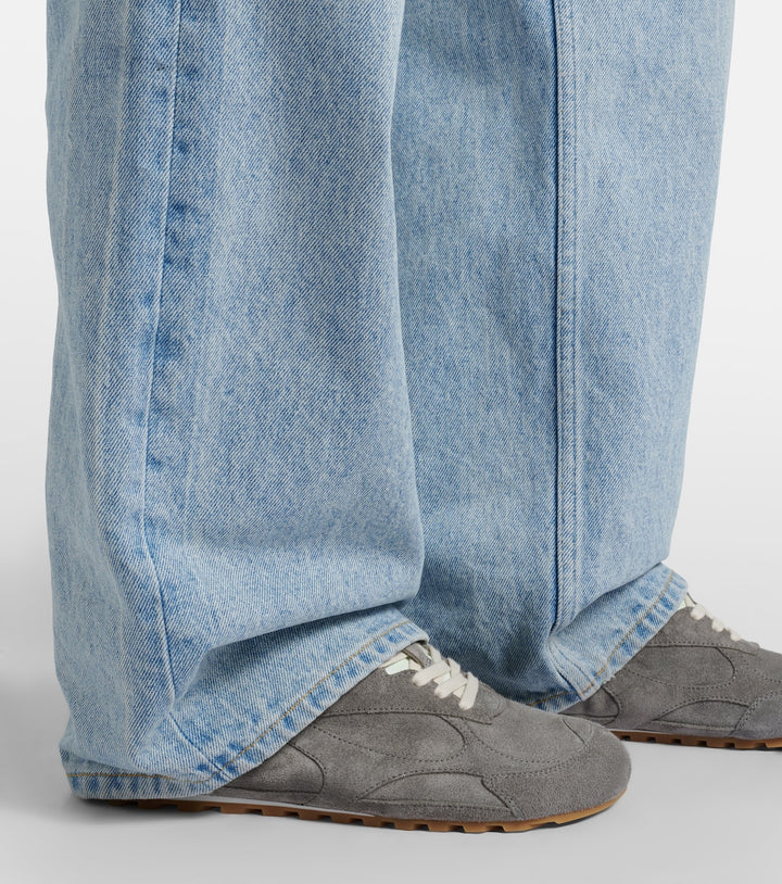 Bottega Veneta Orbit Flash Suede Sneakers
