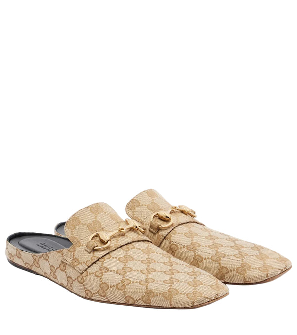 Gucci Ragazzo GG canvas mules