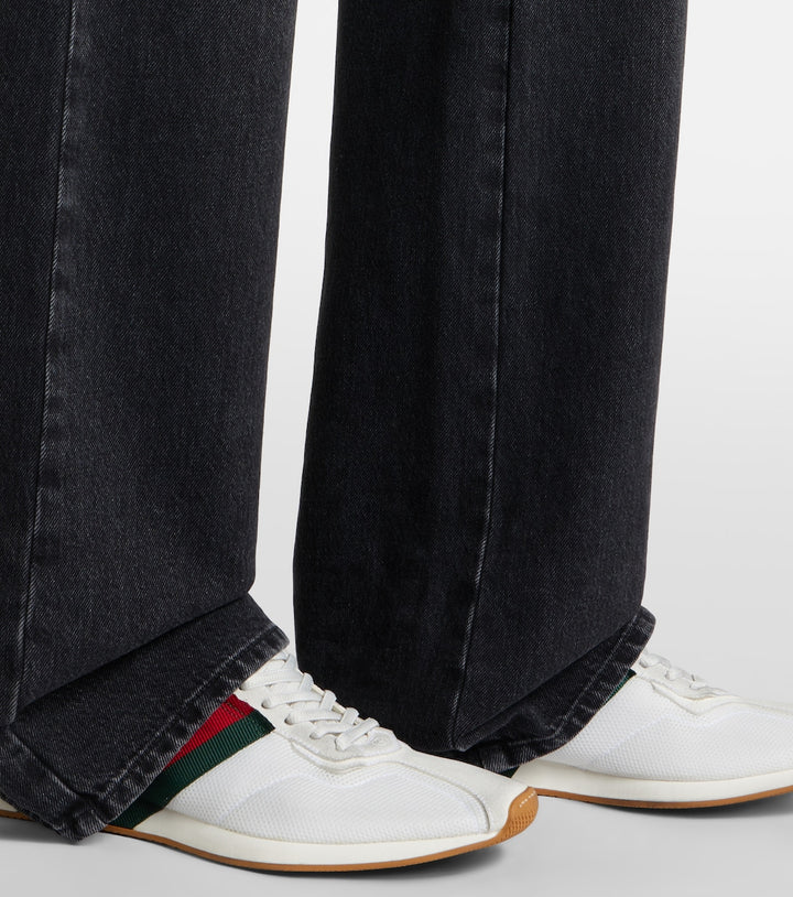 Gucci Tempo suede-trimmed sneakers