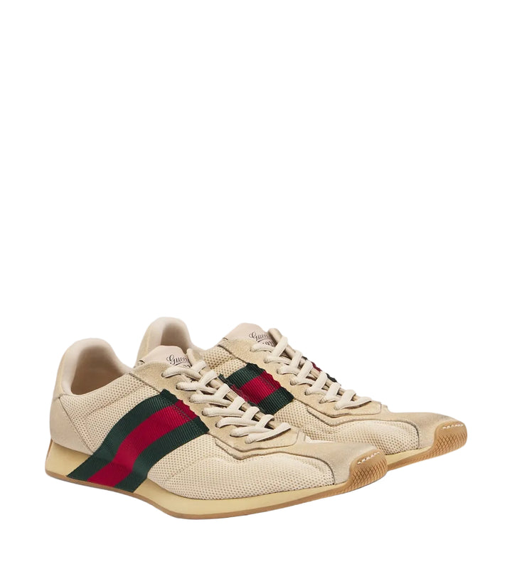 Gucci Tempo suede-trimmed sneakers
