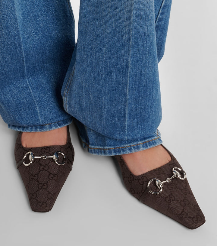 Vittoria GG canvas ballet flats