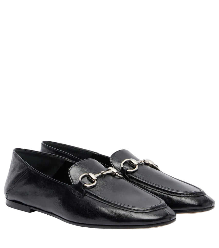 Gucci Jordaan Horsebit Leather Loafers