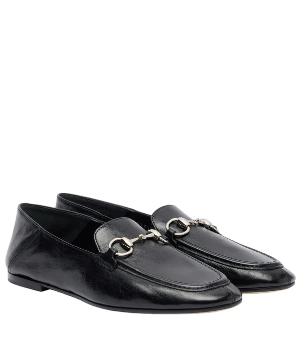 Gucci Jordaan Horsebit Leather Loafers