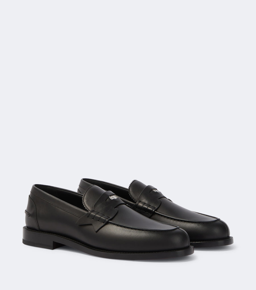 Christian Louboutin Plato Leather Penny Loafers