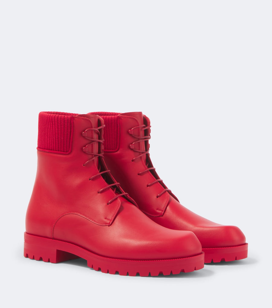 Christian Louboutin Trapman TCT 2 Leather Lace-Up Boots