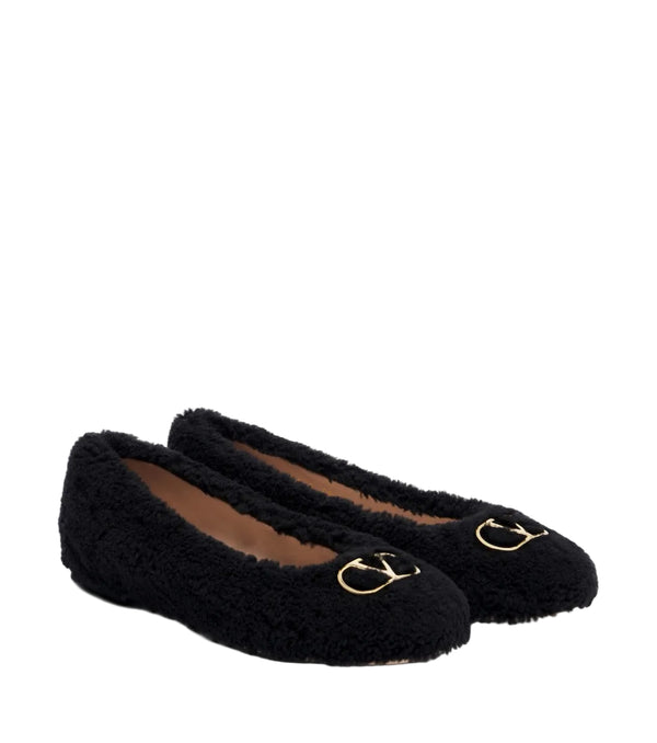 VLogo Teddy Ballet Flats