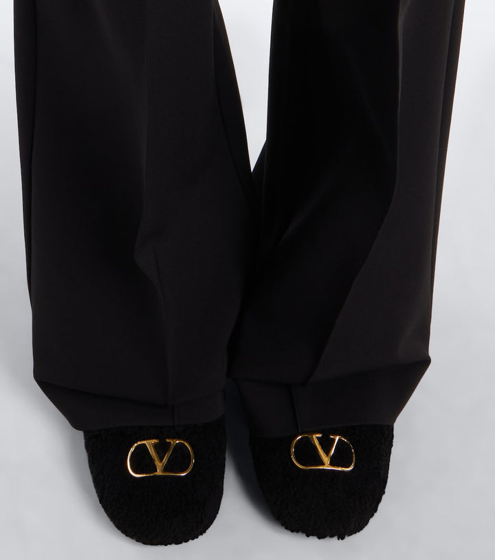 Valentino Garavani VLogo Teddy Ballet Flats