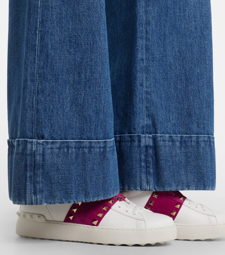 Valentino Garavani Rockstud Untitled Leather Sneakers