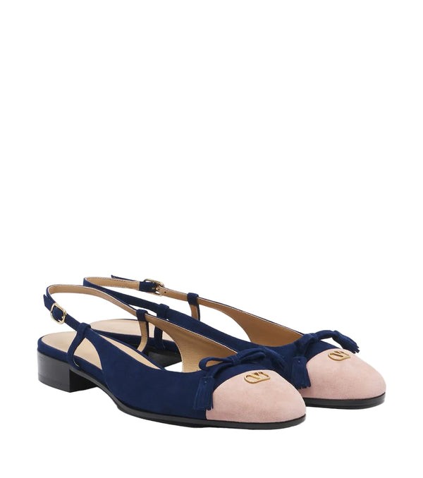 Valet Du Roi suede slingback flats