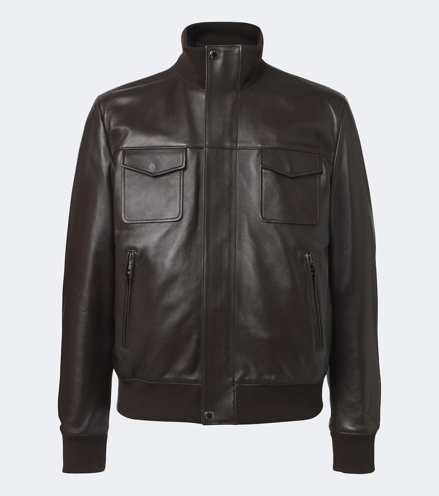 Dolce&Gabbana Leather blouson jacket