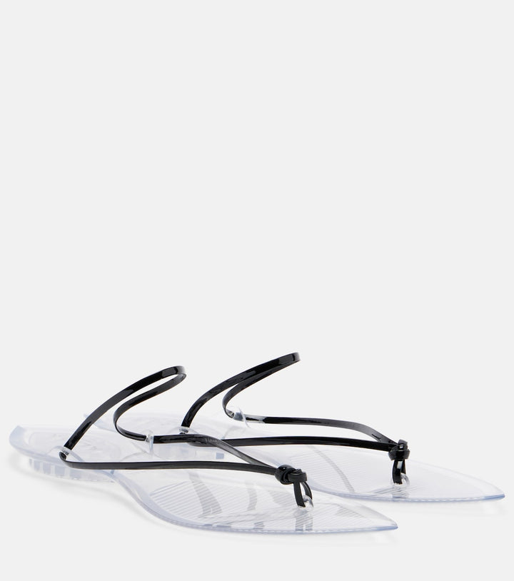 Alaïa Invisible leather thong sandals