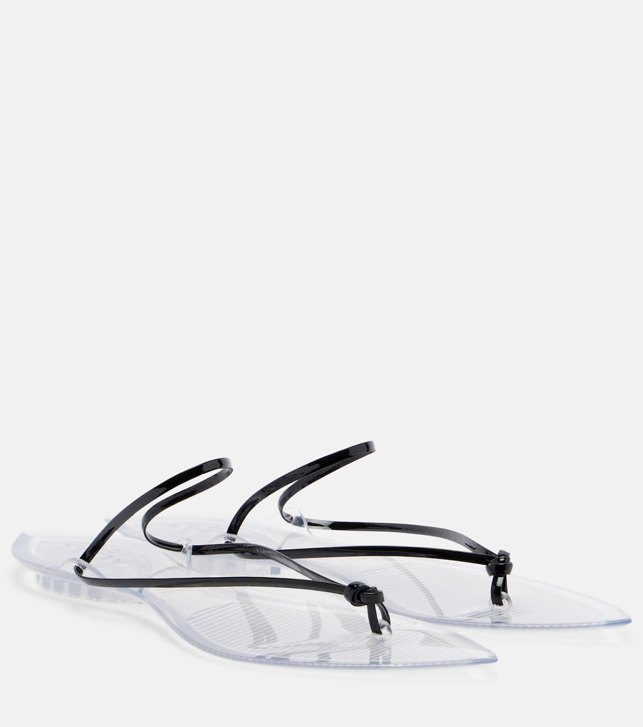 Alaïa Invisible leather thong sandals