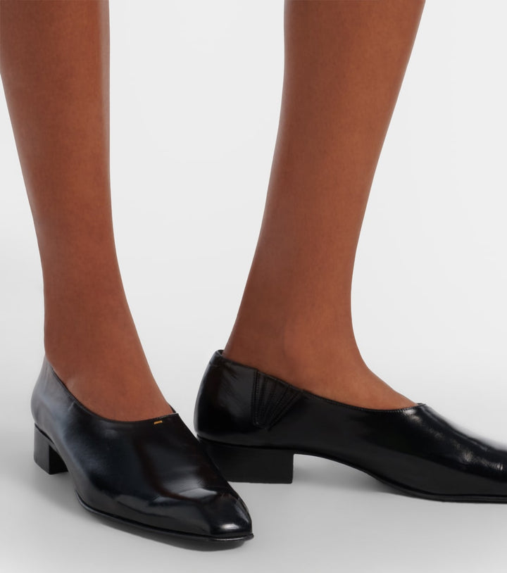 Khaite Colt leather loafers