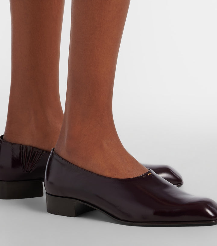 Khaite Colt leather loafers