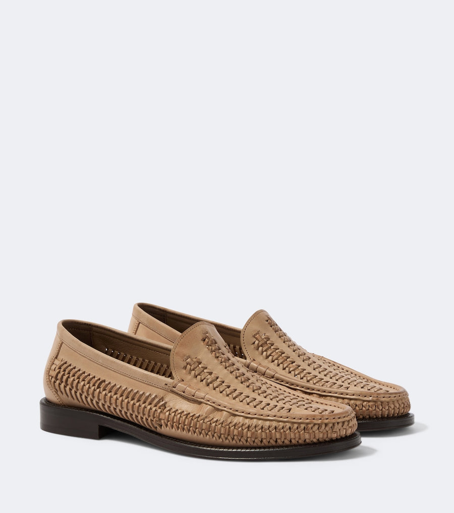 Brunello Cucinelli Woven leather loafers