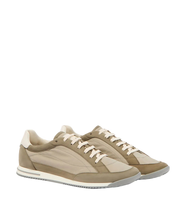Brunello Cucinelli Leather-trimmed sneakers