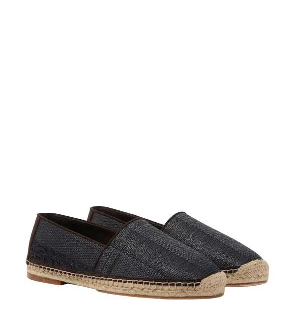 Brunello Cucinelli Suede-trimmed espadrilles