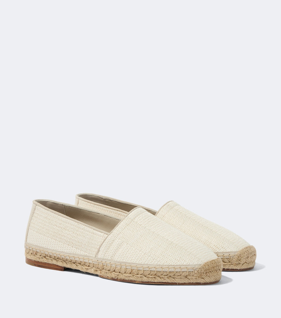 Brunello Cucinelli Suede-trimmed woven espadrilles