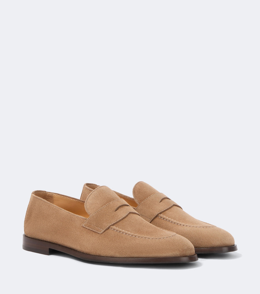 Brunello Cucinelli Suede penny loafers