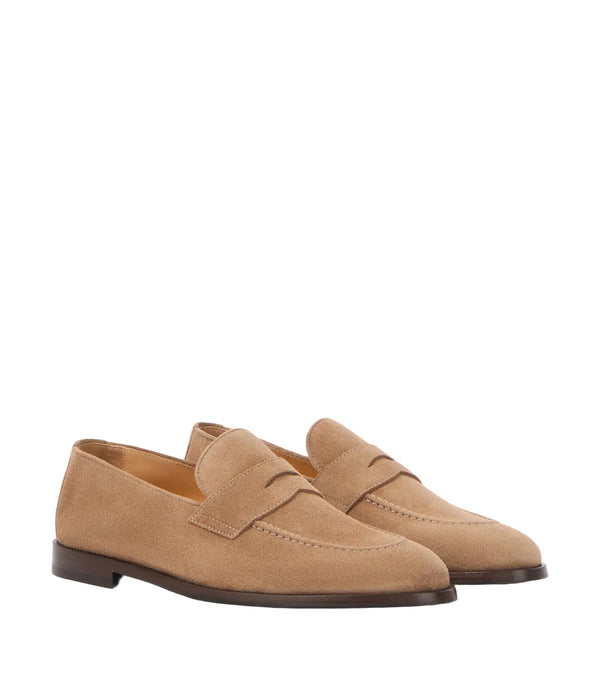 Brunello Cucinelli Suede penny loafers