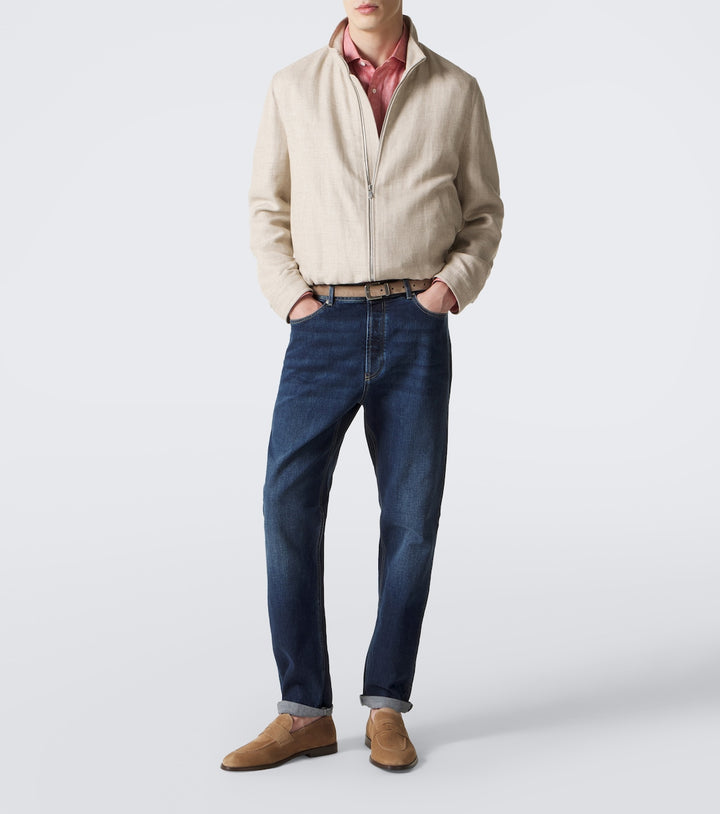 Brunello Cucinelli Suede penny loafers