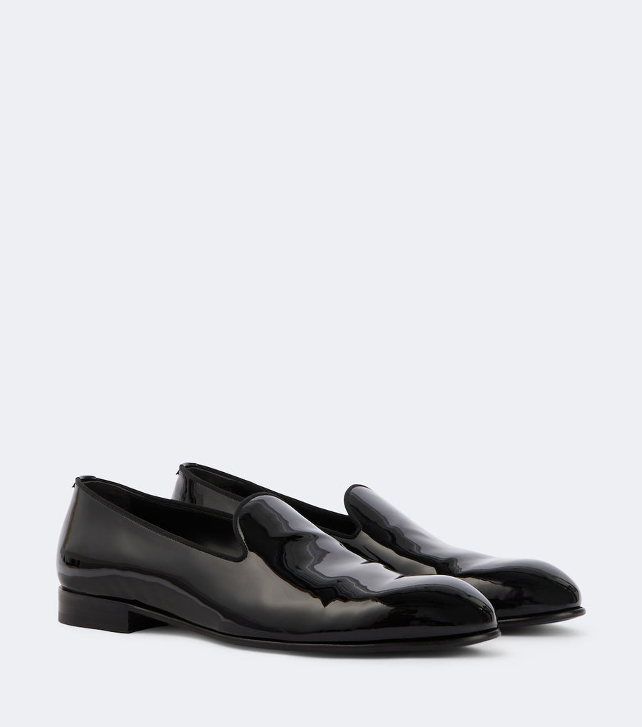 Brioni Leather slip-on loafers