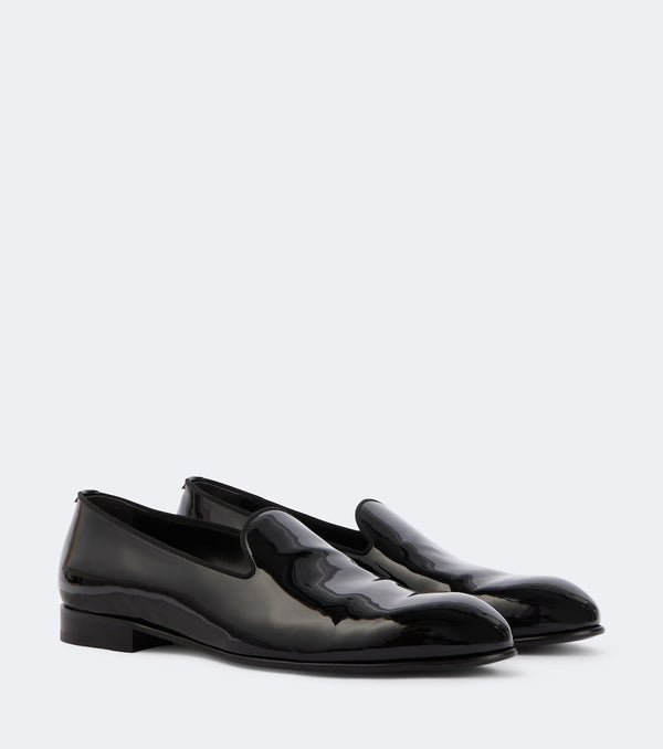 Brioni Leather slip-on loafers