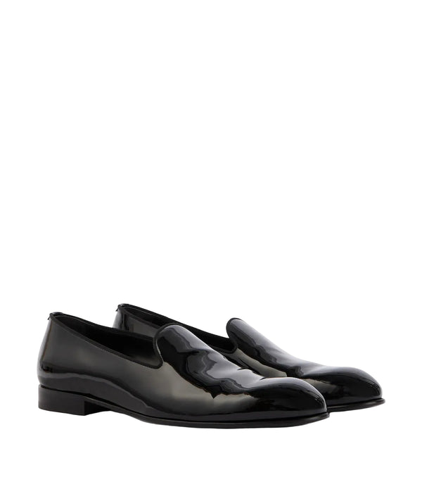 Brioni Leather slip-on loafers